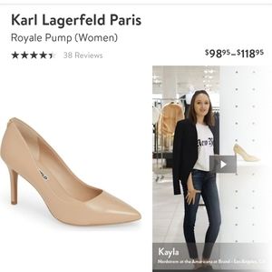 Karl Lagerfeld Paris Nude Heels